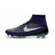 Nouvelle Crampons Nike Magista Obra FG Hommes Vert Violet Noir Blanc