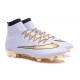 2016 Chaussures Nike Mercurial Superfly FG Blanc Or Noir