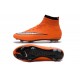 Nouveau Chaussures de Football Nike Mercurial Superfly 4 FG Orange Argenté Noir