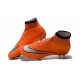 Nouveau Chaussures de Football Nike Mercurial Superfly 4 FG Orange Argenté Noir
