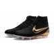 Nouvelle Crampons Nike Magista Obra FG Hommes Noir Blanc Or