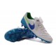 Chaussures Nike Tiempo Legend 6 FG Pas Cher Blanc Bleu Vert