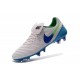 Chaussures Nike Tiempo Legend 6 FG Pas Cher Blanc Bleu Vert