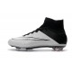 Nouveau Chaussures de Football Nike Mercurial Superfly 4 FG Blanc Noir Cuir