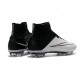 Nouveau Chaussures de Football Nike Mercurial Superfly 4 FG Blanc Noir Cuir