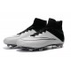 Nouveau Chaussures de Football Nike Mercurial Superfly 4 FG Blanc Noir Cuir