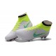 Nouvelle Crampons Nike Magista Obra FG Hommes Blanc Volt Vert Noir