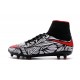 Nike HyperVenom Phantom II FG Football Crampons Noir Rouge Blanc