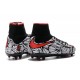 Nike HyperVenom Phantom II FG Football Crampons Noir Rouge Blanc