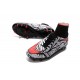 Nike HyperVenom Phantom II FG Football Crampons Noir Rouge Blanc