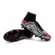 Nike HyperVenom Phantom II FG Football Crampons Noir Rouge Blanc