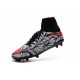 Nike HyperVenom Phantom II FG Football Crampons Noir Rouge Blanc