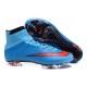 Nouveau Chaussures de Football Nike Mercurial Superfly 4 FG Bleu Rouge Noir