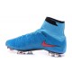 Nouveau Chaussures de Football Nike Mercurial Superfly 4 FG Bleu Rouge Noir