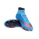 Nouveau Chaussures de Football Nike Mercurial Superfly 4 FG Bleu Rouge Noir