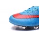 Nouveau Chaussures de Football Nike Mercurial Superfly 4 FG Bleu Rouge Noir