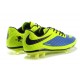 Nouveau Nike Hypervenom Phantom FG Chaussure de Football Hommes Bleu Vert