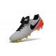 Chaussures Nike Tiempo Legend 6 FG Pas Cher Blanc Noir Orange Total Volt