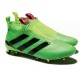 Nouveau Chaussures de Football Adidas Ace16+ Purecontrol FG/AG Solar Vert Noir Rose