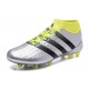 2016 Chaussures adidas ACE 16.1 Primeknit FG/AG Noir Argenté Volt