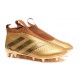 Nouveau Chaussures de Football Adidas Ace16+ Purecontrol FG/AG Or