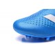 Nouveau Chaussures de Football Adidas Ace16+ Purecontrol FG/AG Bleu Blanc