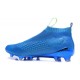 Nouveau Chaussures de Football Adidas Ace16+ Purecontrol FG/AG Bleu Blanc