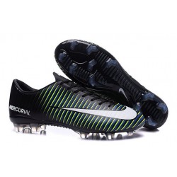 Crampons 2016 - Nike Mercurial Vapor 11 FG Noir Blanc Bleu Volt