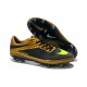 Chaussures de Football Nike Hypervenom Phantom FG Hommes Or Noir Jaune