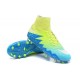 Nike HyperVenom Phantom II FG Football Crampons Bleu Volt Blanc