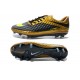 Chaussures de Football Nike Hypervenom Phantom FG Hommes Or Noir Jaune