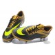 Chaussures de Football Nike Hypervenom Phantom FG Hommes Or Noir Jaune
