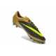 Chaussures de Football Nike Hypervenom Phantom FG Hommes Or Noir Jaune