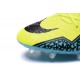 2016 Nike Hypervenom Phinish FG Chaussure de Football Volt Noir Hyper Turquoise