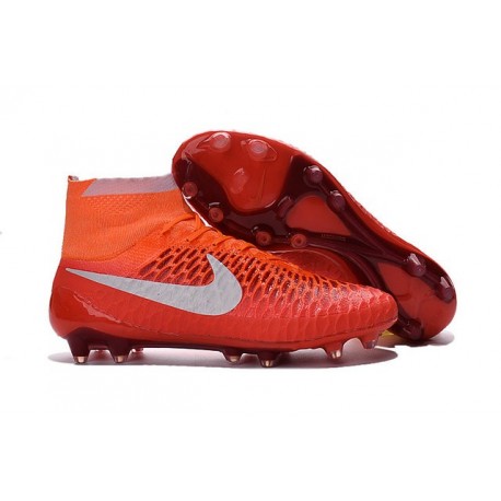 2016 Chaussure de Football Nike Magista Obra FG Orange Blanc