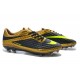 Chaussures de Football Nike Hypervenom Phantom FG Hommes Or Noir Jaune