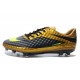 Chaussures de Football Nike Hypervenom Phantom FG Hommes Or Noir Jaune