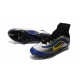 Nouveau Chaussures de Football Nike Mercurial Superfly Heritage FG Noir Argenté Bleu Jaune