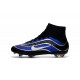 Nouveau Chaussures de Football Nike Mercurial Superfly Heritage FG Bleu Noir Argenté Blanc