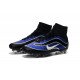 Nouveau Chaussures de Football Nike Mercurial Superfly Heritage FG Bleu Noir Argenté Blanc