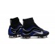 Nouveau Chaussures de Football Nike Mercurial Superfly Heritage FG Bleu Noir Argenté Blanc