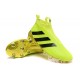 Nouveau Chaussures de Football Adidas Ace16+ Purecontrol FG/AG Volt Or Noir