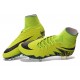 2016 Crampons Nike HyperVenom Phantom II FG Football Volt Bleu Noir