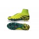 2016 Crampons Nike HyperVenom Phantom II FG Football Volt Noir Hyper Turquoise