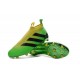 Nouveau Chaussures de Football Adidas Ace16+ Purecontrol FG/AG Solar Vert Jaune Noir - Jeux Olympiques Brésil