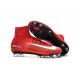 2016 Crampons Foot - Nike Mercurial Superfly 5 FG Rouge Blanc Noir