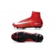 2016 Crampons Foot - Nike Mercurial Superfly 5 FG Rouge Blanc Noir