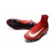 2016 Crampons Foot - Nike Mercurial Superfly 5 FG Rouge Blanc Noir