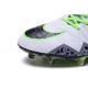 Nike HyperVenom Phantom II FG Football Crampons Blanc Vert Gris Noir