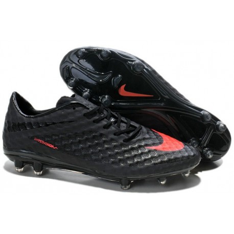 Nouvelle Chaussures de Football Nike Hypervenom Phantom FG Noir Orange